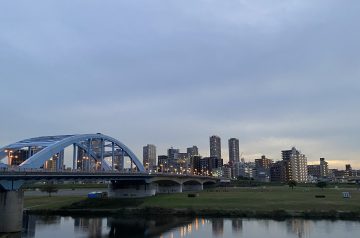 多摩川の景色