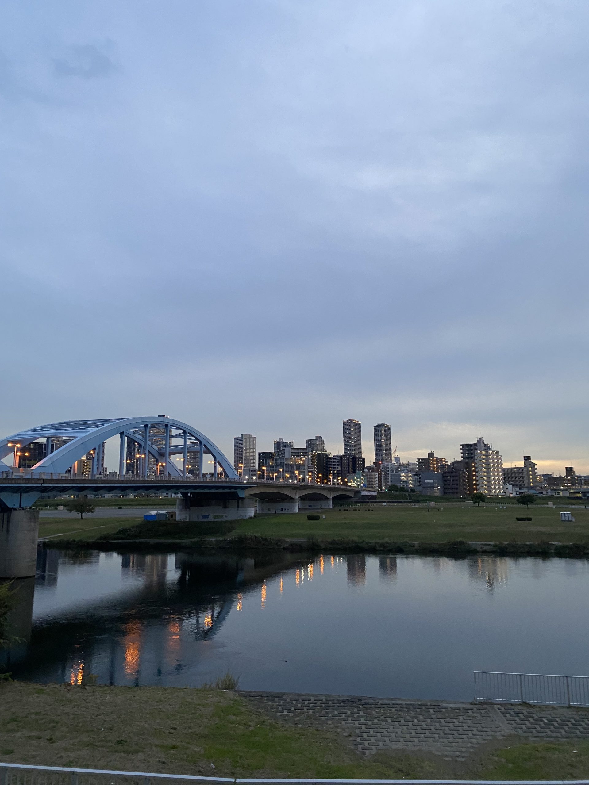 多摩川の景色